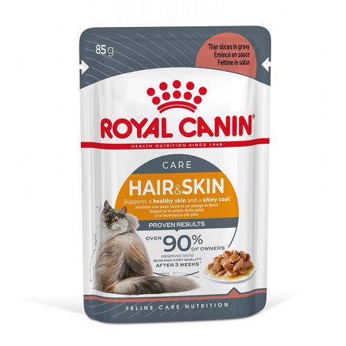 Royal Canin Cat Care Hair&Skin in Salsa Busta Multipack 48x85G