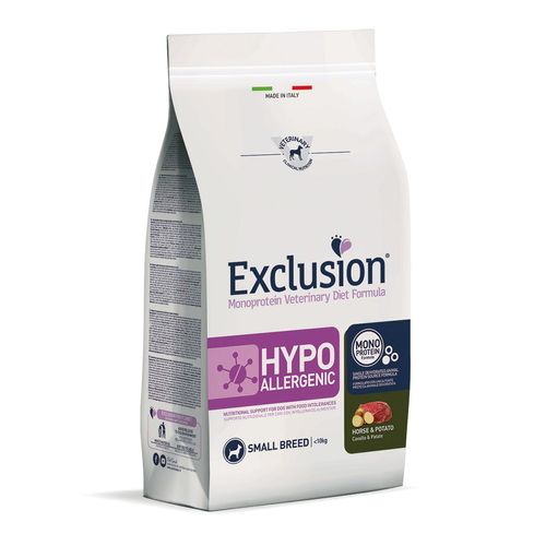 Exclusion Dog Diet Hypoallergenic Small Cavallo e Patate