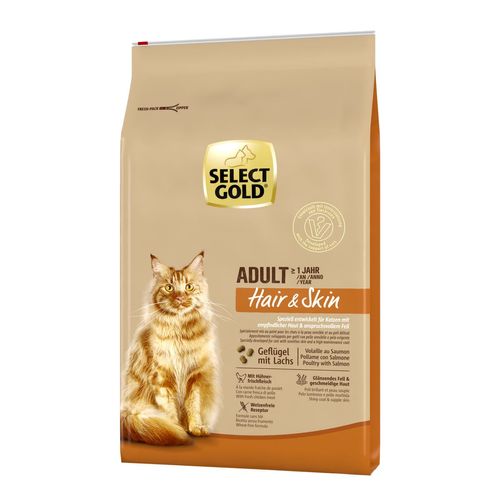 Select Gold Cat Adult Hair&Skin Pollame e Salmone