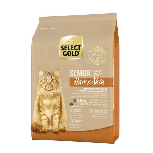 Select Gold Cat Senior Hair&Skin Pollame e Salmone