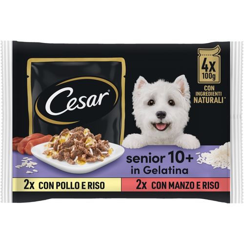 Cesar Senior in Gelatina Busta Multipack 4x100G