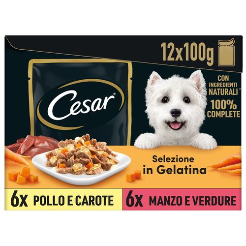 Cesar Dog Busta in Gelatina Multipack 12X100G