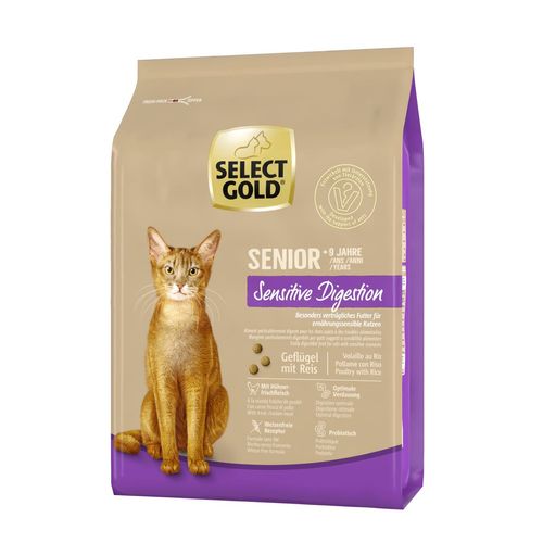 Select Gold Cat Sensitive Digestion Senior Pollame con Riso