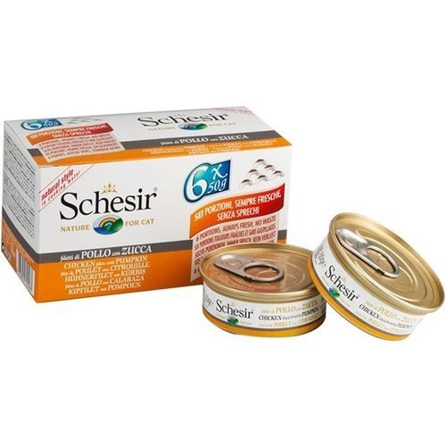 Schesir Nature Cat Lattina Multipack 6x50G
