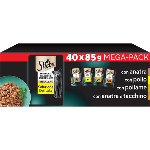 Sheba Mini Filets Selezione Cat Busta Multipack 40x85G