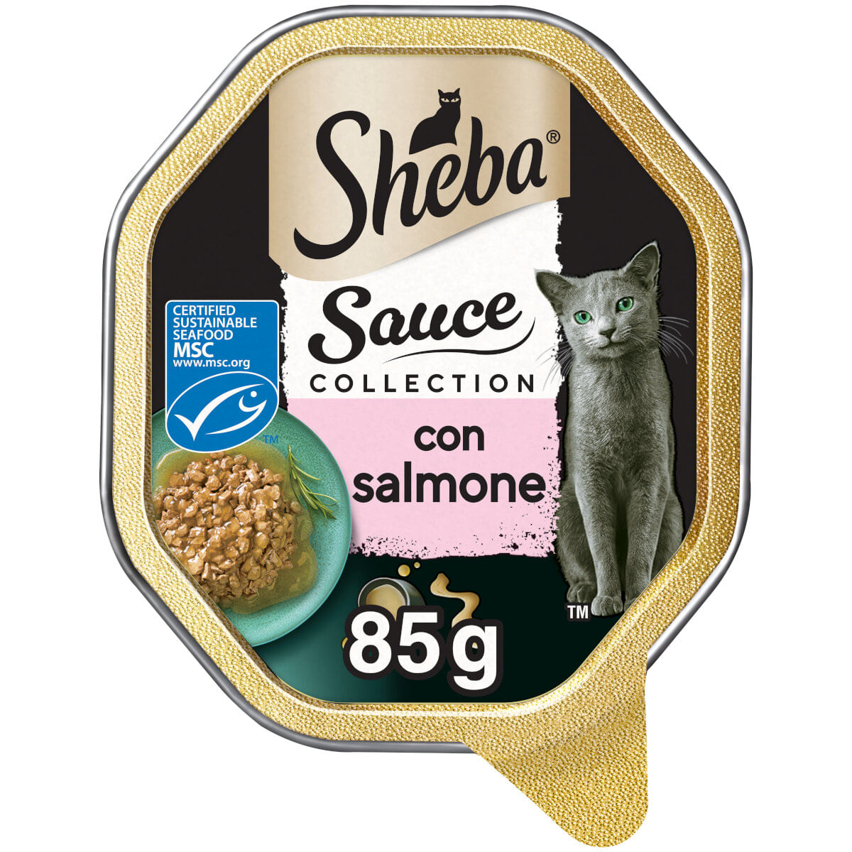 Sheba Salsa Collection Per Gatti - 40 Bustine Da 85g Con Pesce In Salsa