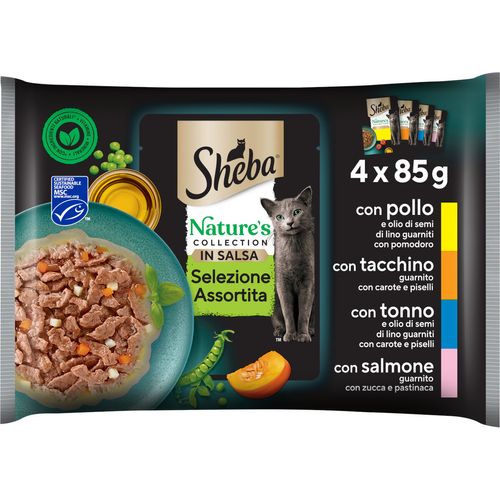 Sheba Nature’s Collection in Salsa Cat Busta Multipack 4x85G