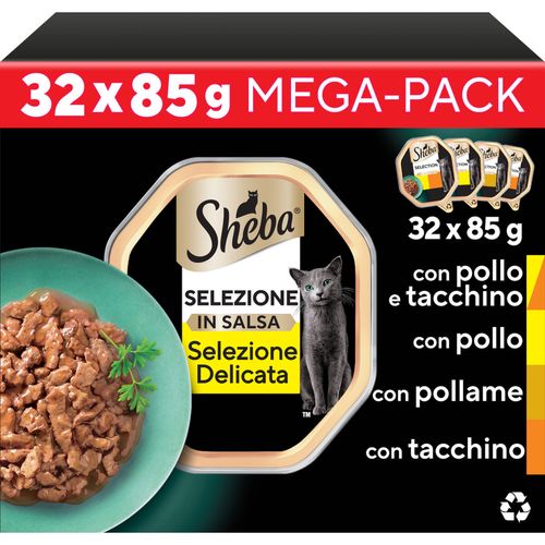 Sheba Selection Cat Vaschetta Multipack 32x85G