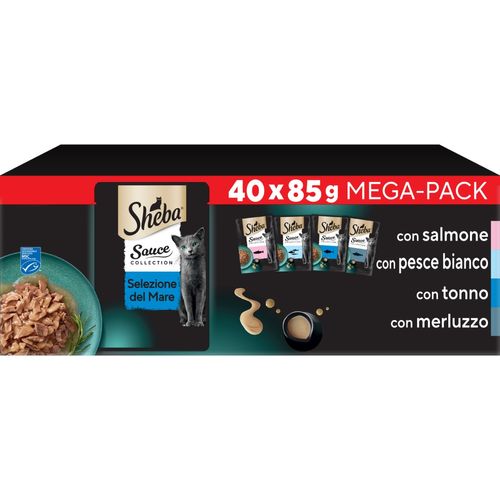 Sheba Sauce Collection Selezione del Mare Cat Busta Multipack 40x85G