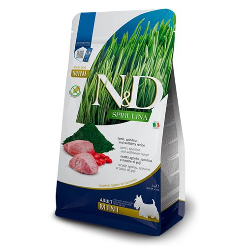 N&D Dog Spirulina Adult Mini Agnello