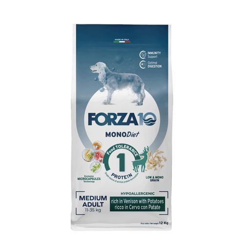 Forza10 MonoDiet Medium Dog Cervo Con Patate