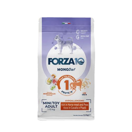 Forza10 MonoDiet Mini&Toy Dog Cavallo e Piselli