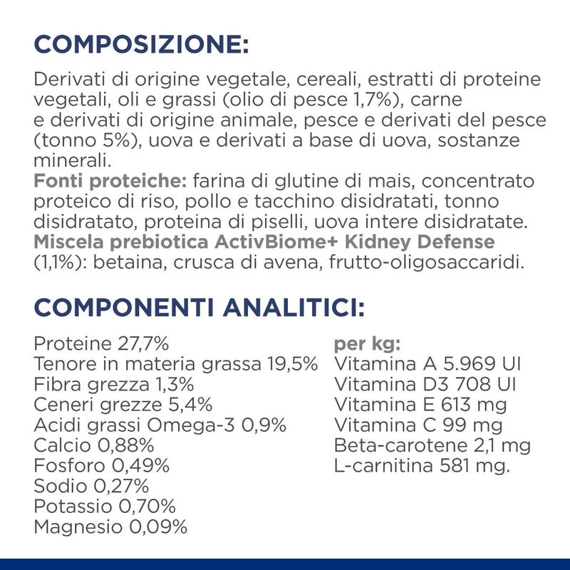 Hill-s-Prescription-Diet-kd-Kidney-Care-Alimento-Secco-per-Gatti-con-Tonno-10109203-componenti-analitici