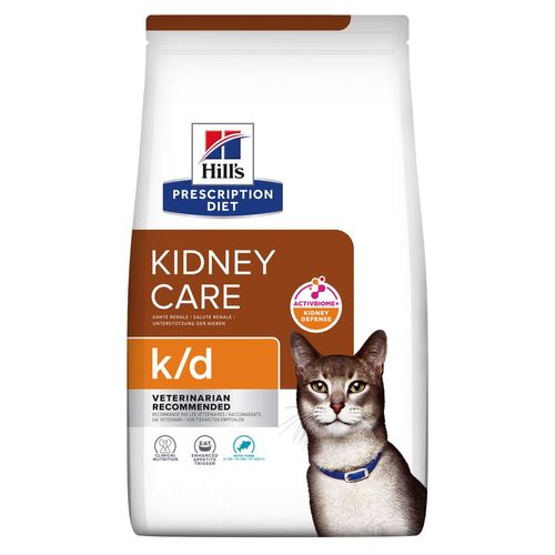 Hill's Prescription Diet k/d Kidney Care Alimento Secco per Gatti con Tonno