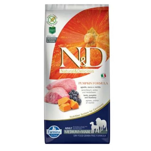 N&D Pumpkin Adult Medium Maxi Agnello Zucca e Mirtillo