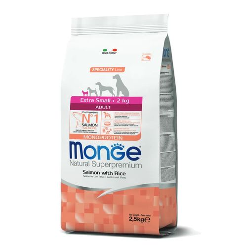 Monge Natural Superpremium Adult Extra Small con Salmone