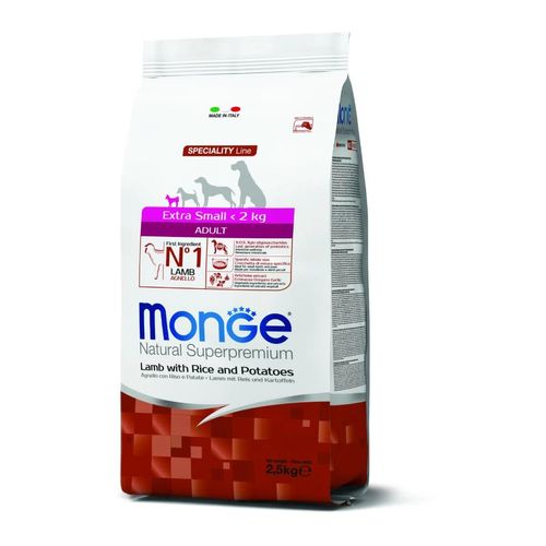 Monge Natural Superpremium Adult Extra Small con Agnello