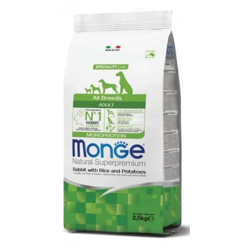 Monge Natural Superpremium Adult All Breeds con Coniglio