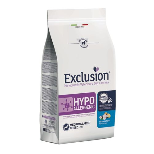 Exclusion Hypoallergenic Dog Medium&Large Pesce e Patate