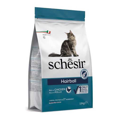 Schesir Cat Hairball Ricco in Pollo