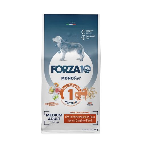 Forza10 MonoDiet Medium Dog Cavallo e Piselli