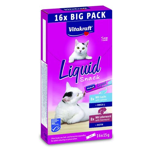 Vitakraft Cat Liquid Snack Multipack 16x15G