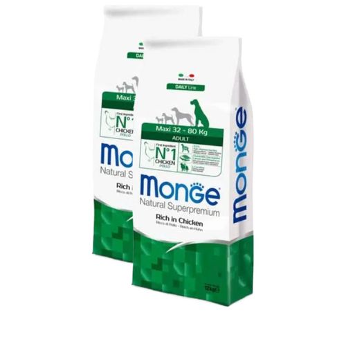 Kit Risparmio 2x12KG Monge Superpremium Adult Maxi
