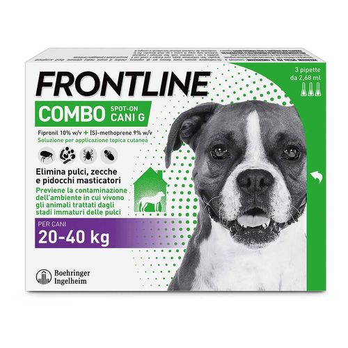 Frontline Combo Cani Antiparassitario Contro Pulci, Zecche E Pidocchi 20-40Kg
