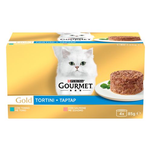 Gourmet Gold Tortini Cat Lattina Multipack Tonno e Salmone