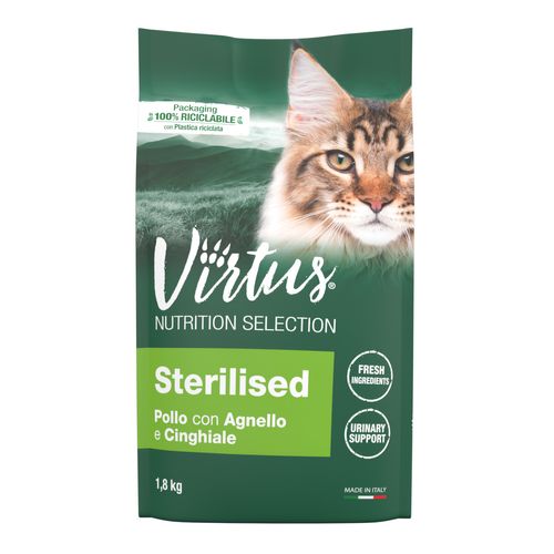 Virtus Cat Nutrition Selection Sterilised Pollo Agnello e Cinghiale