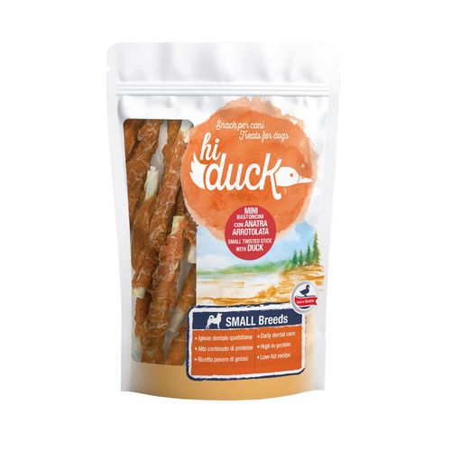 Hi Duck Snack Dog Mini Bastoncini Arrotolati con Anatra