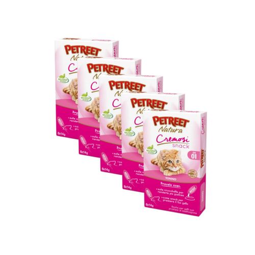 Kit Risparmio 5x84G Petreet Cat Snack Cremosi