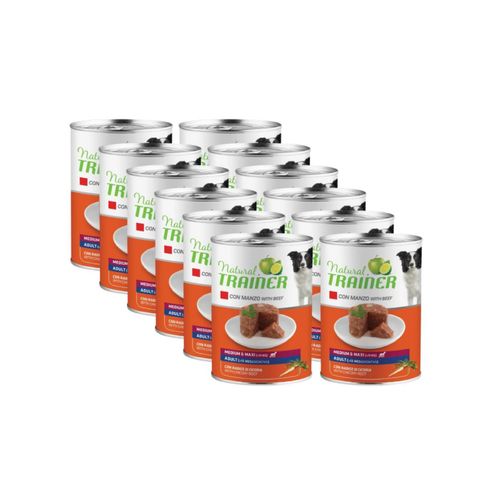 Kit Risparmio 12x400G Natural Trainer Dog Medium Maxi