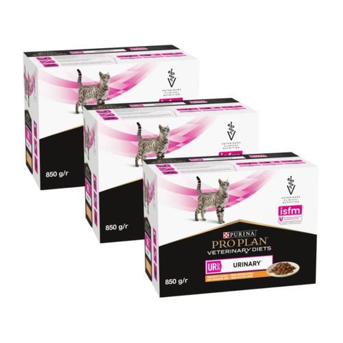 Kit Risparmio 30x85G Purina Pro Plan Veterinary Diets Cat Ur Urinary Pollo
