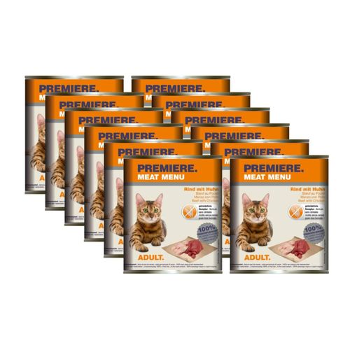 Kit Risparmio 12x800G Premiere Meat Menu Cat Adult