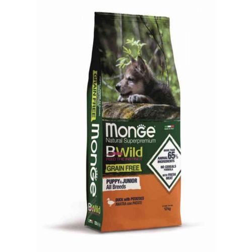 Monge Natural Superpremium BWild Puppy&Junior All Breeds con Anatra