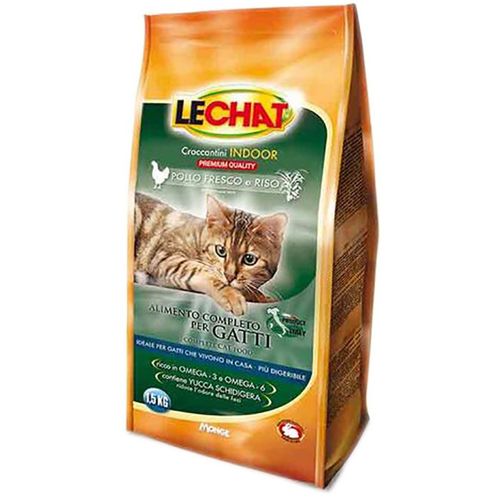 Lechat Croccantini Cat Adult Indoor Pollo Fresco e Riso