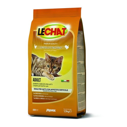 Lechat Croccantini Cat Adult Pollo e Tacchino Fresco