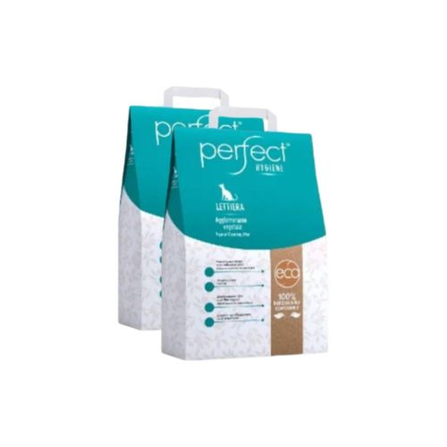 Kit Risparmio 2x10L Perfect Lettiera Gatto Agglomerante Eco