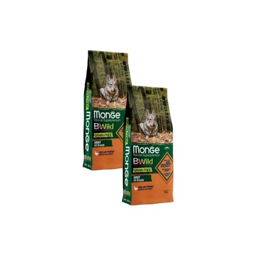 Kit Risparmio 2x12KG Monge Natural Superpremium BWild Adult Anatra