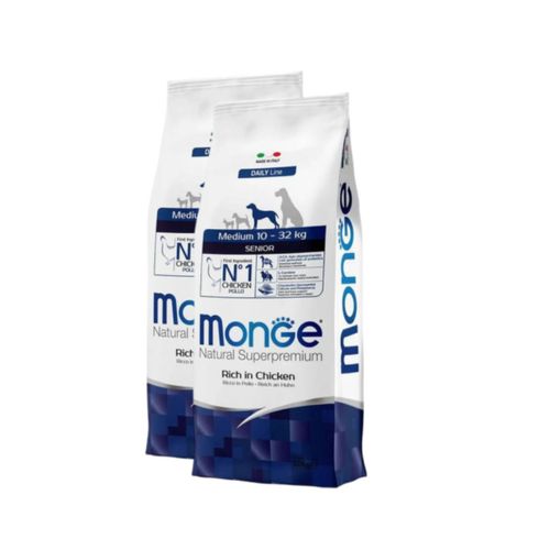 Kit Risparmio 2x12KG Monge Natural Superpremium Senior Medium