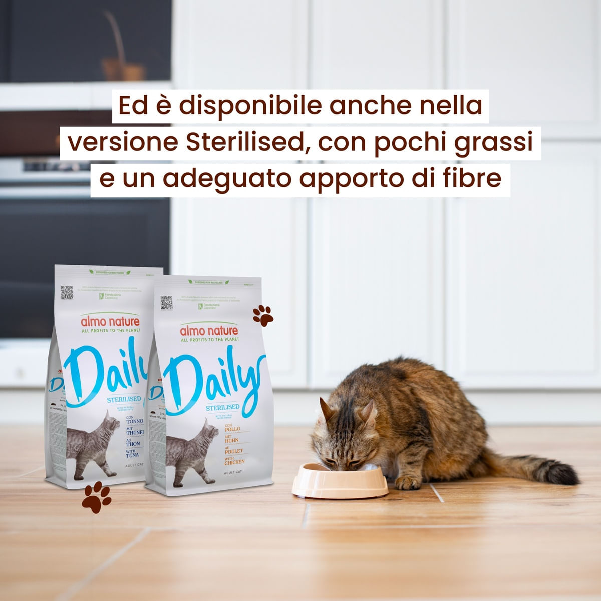 Crocchette Almo Nature Per Gatti - Tonno E Salmone, Sacco Da 12 Kg