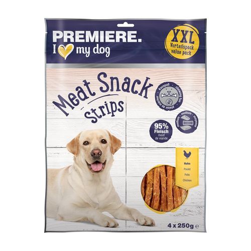 Premiere Dog Meat Snack Strips 4x250G