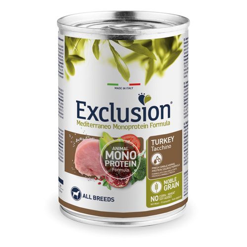 Exclusion Dog Mediterraneo Monoprotein Adult Lattina 400G