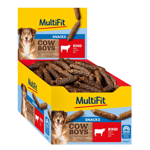 MultiFit Snack Dog Cowboys Display al Manzo