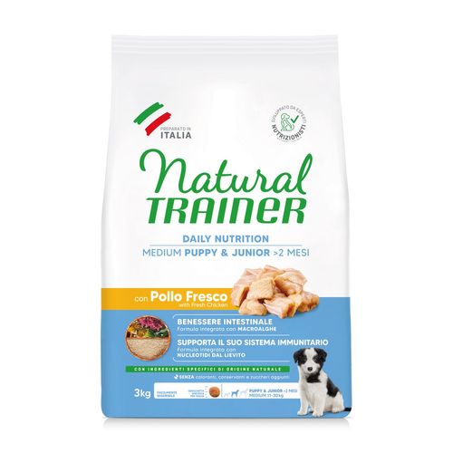 Natural Trainer Puppy&Junior Medium con Pollo