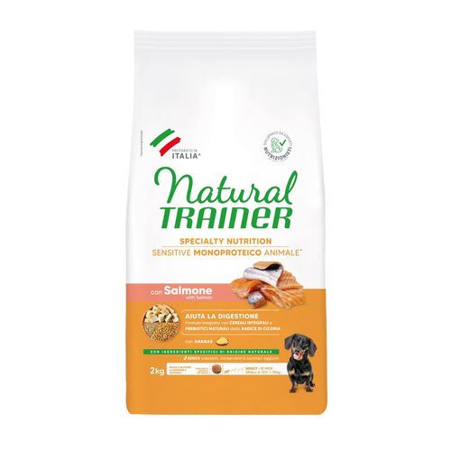 Natural Trainer Sensitive No Gluten Mini Adult con Salmone