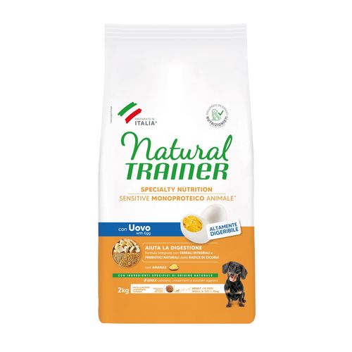 Natural Trainer Sensitive Dog  No Gluten Adult Mini Uovo