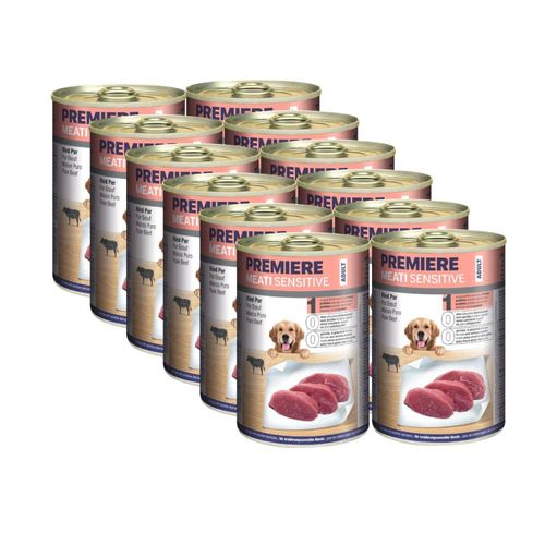 Kit Risparmio 12x400G Premiere Meati Sensitive Dog Adult
