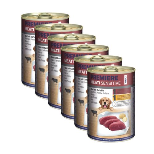 Kit Risparmio 6x800G Premiere Dog Adult Meati Sensitive
